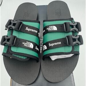 The North Face x Supreme Trekking Sandal Green Black Men's Sz 7M #247